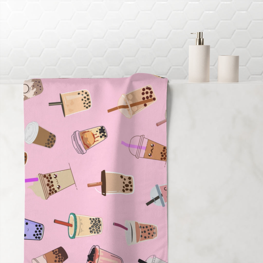 Boba Tea Beach Towel