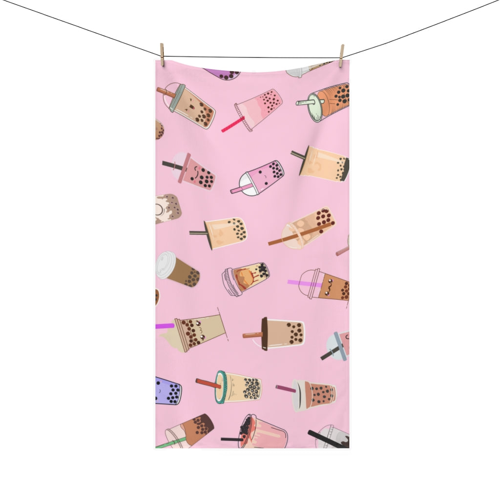 Boba Tea Beach Towel