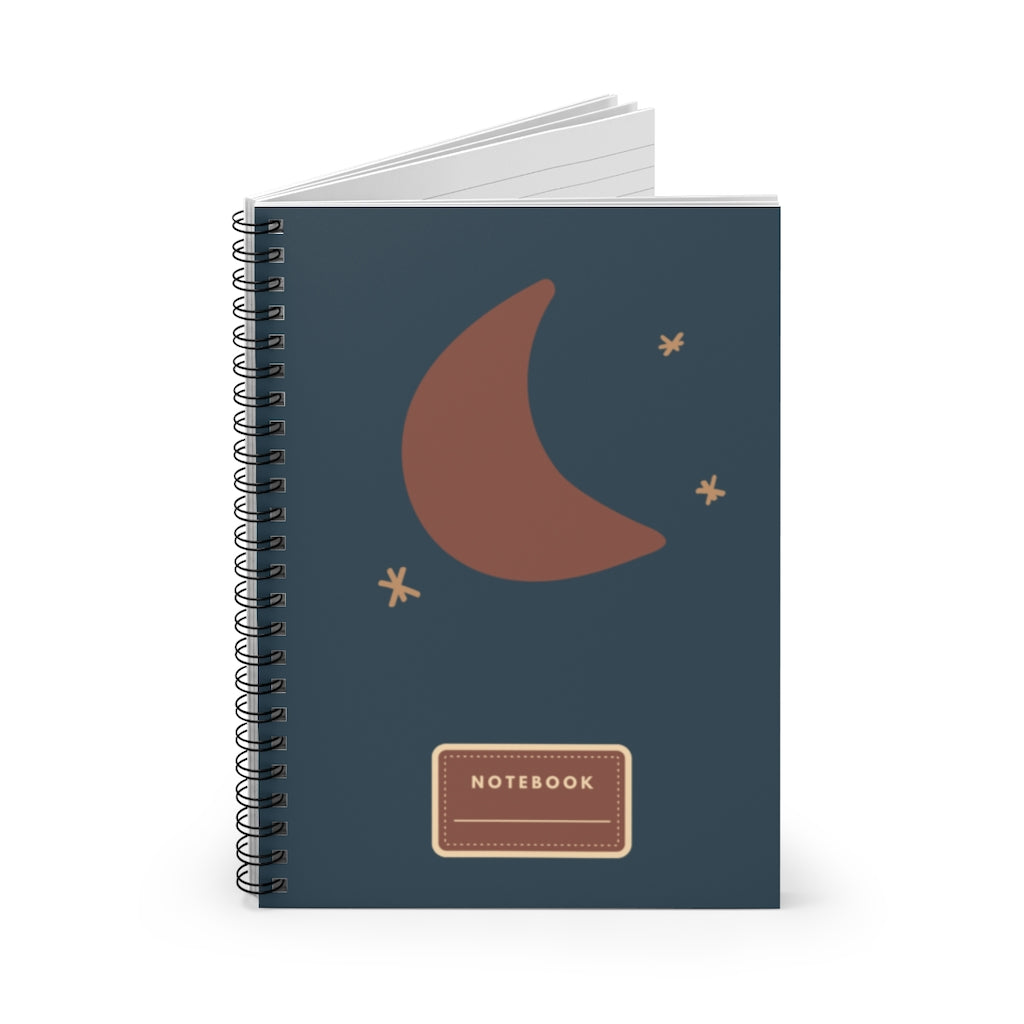 Boho Moon Spiral Notebook