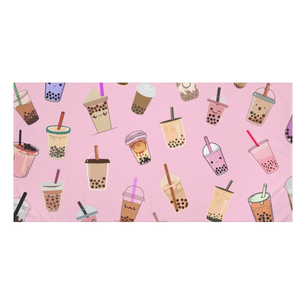 Boba Tea Beach Towel