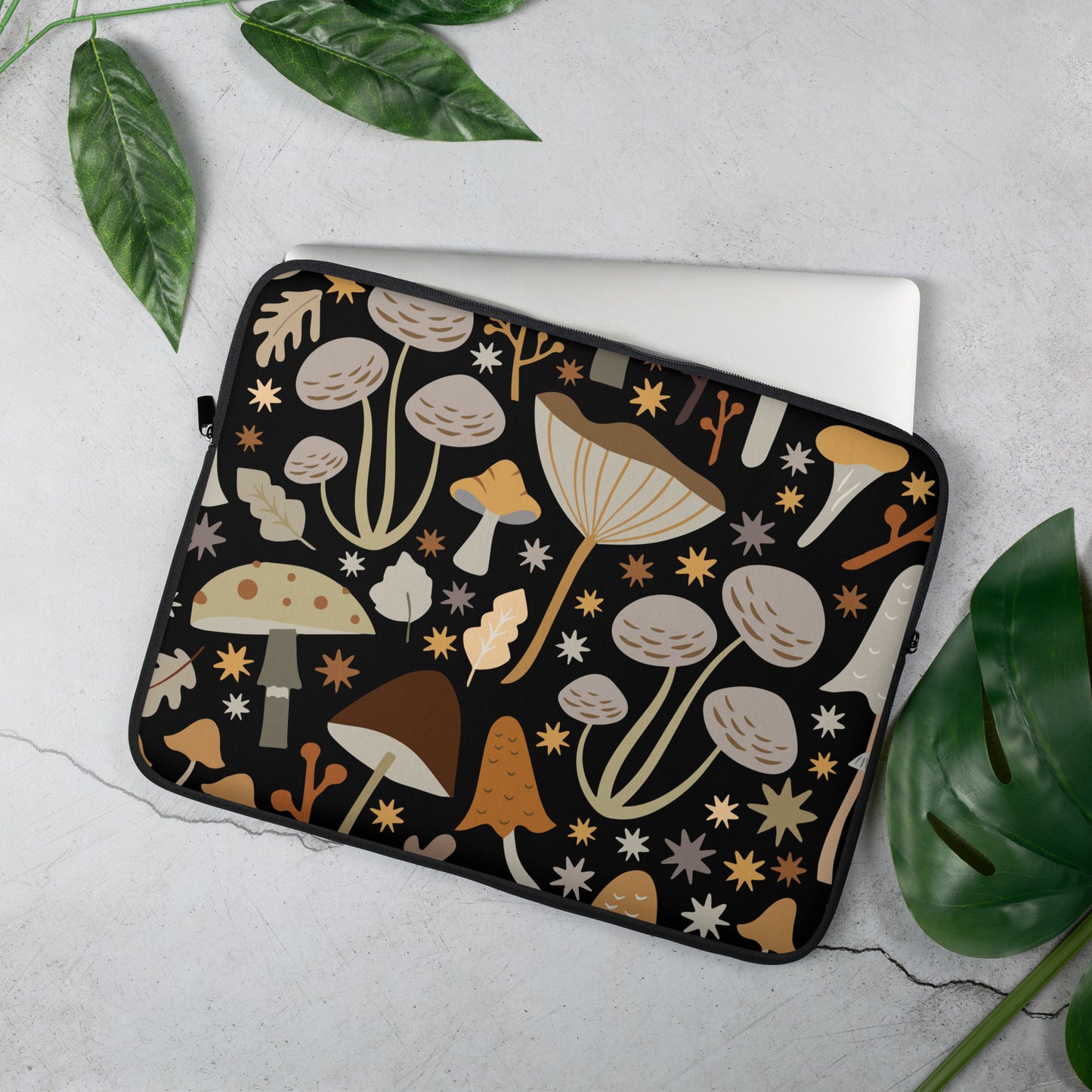 Vintage Mid Century Modern Mushroom Laptop Sleeve