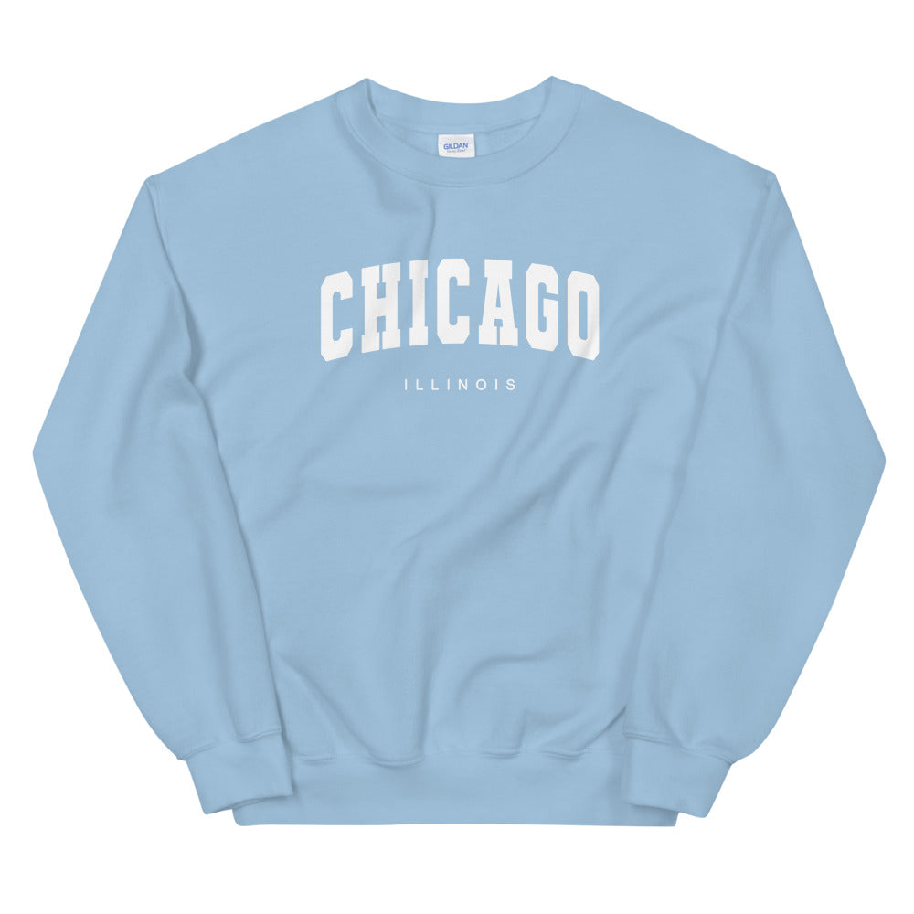 Chicago Illinois Varsity Crewneck Sweatshirt