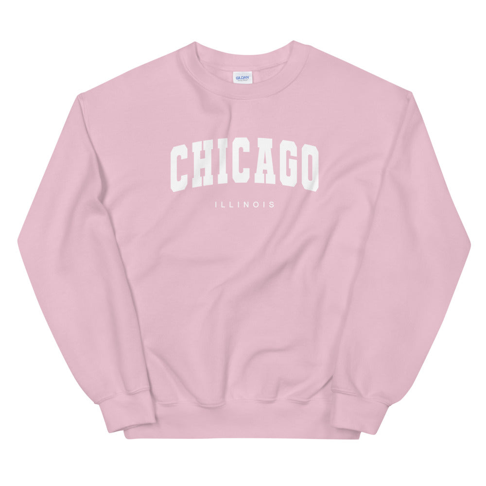Chicago Illinois Varsity Crewneck Sweatshirt