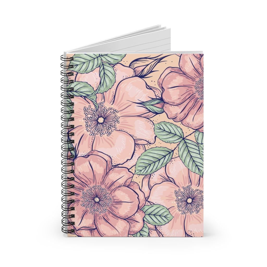 Pastel Flowers Spiral Notebook