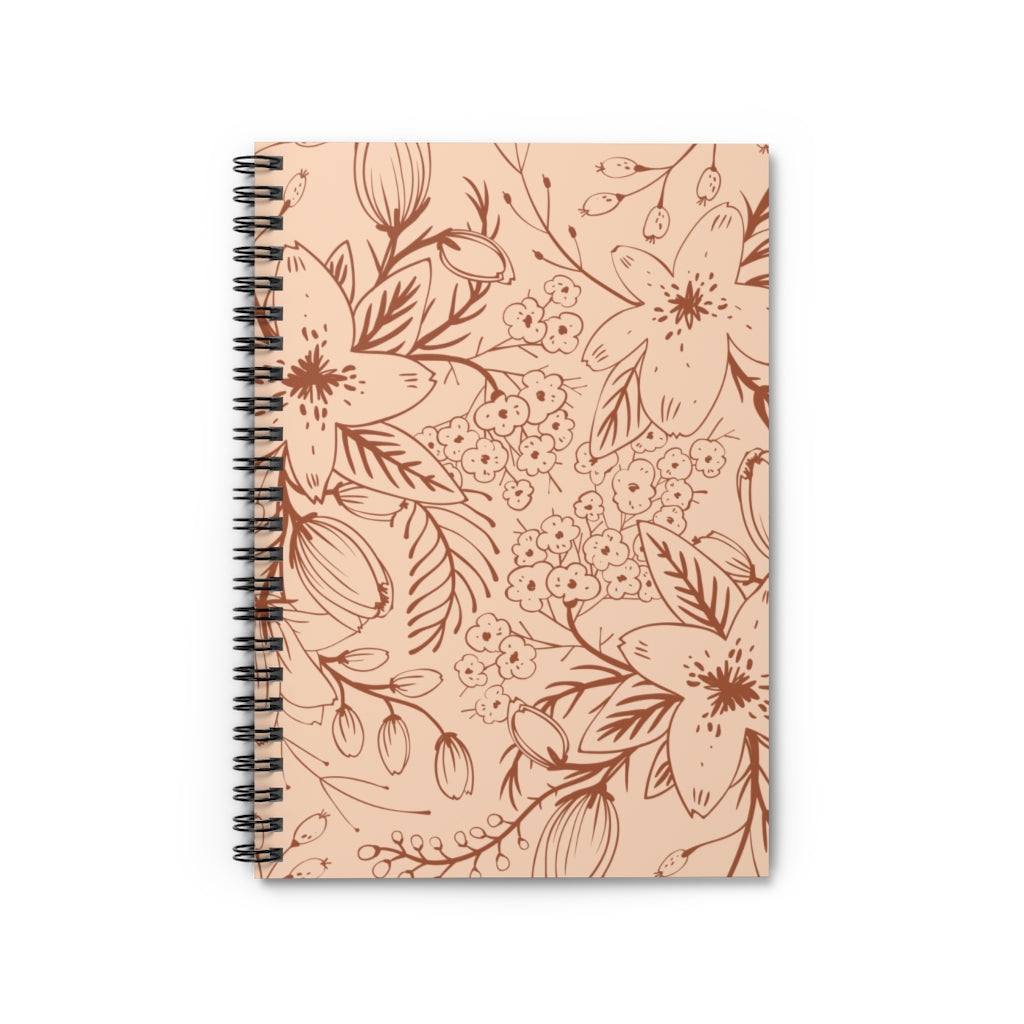 Bohemian Floral Spiral Notebook