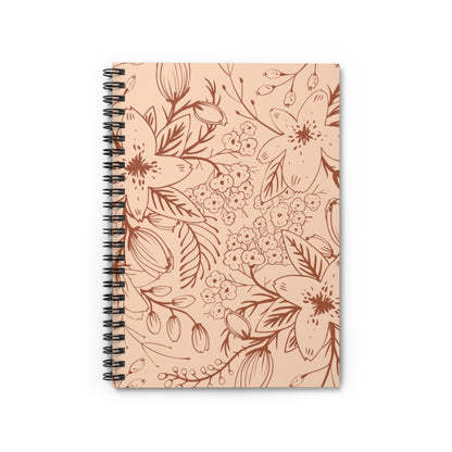 Bohemian Floral Spiral Notebook