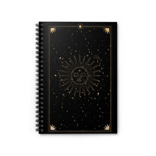 Celestial Sun Spiral Notebook