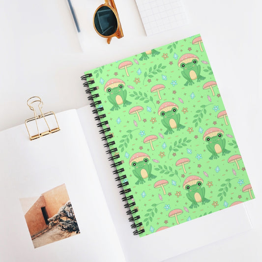 Cottagecore Kawaii Frog Notebook