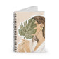 Boho Woman Portrait Spiral Notebook