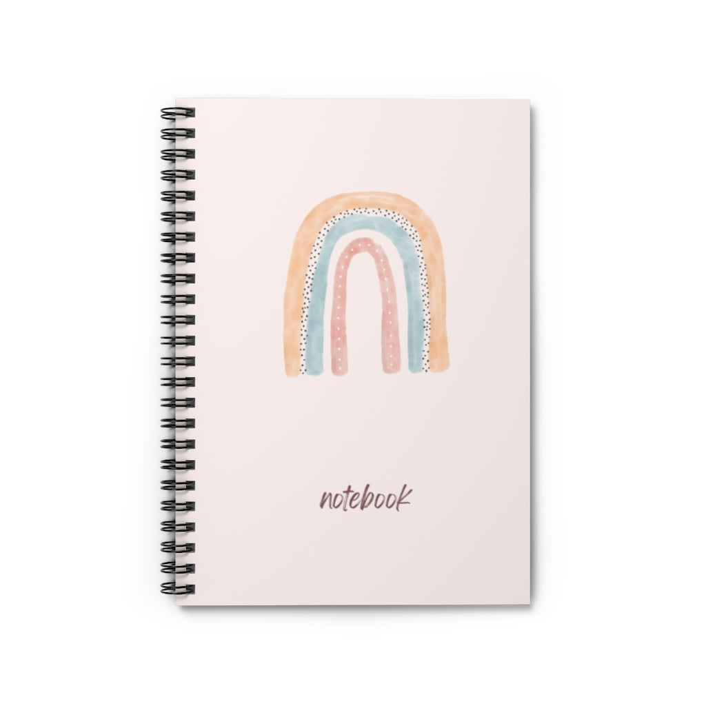 Boho Rainbow Spiral Notebook