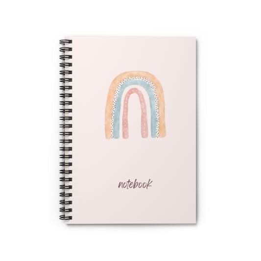 Boho Rainbow Spiral Notebook