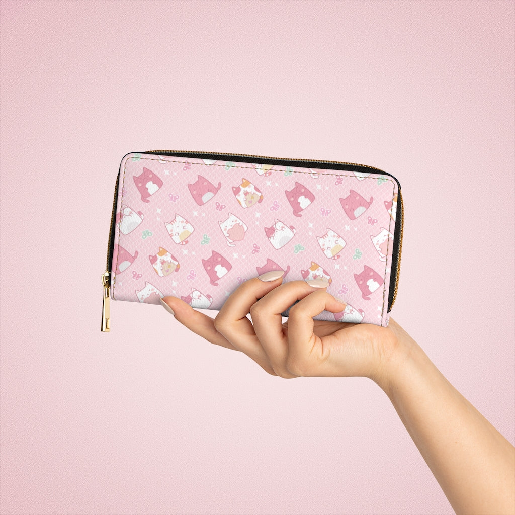 Cute Kawaii Kitten Zipper Wallet