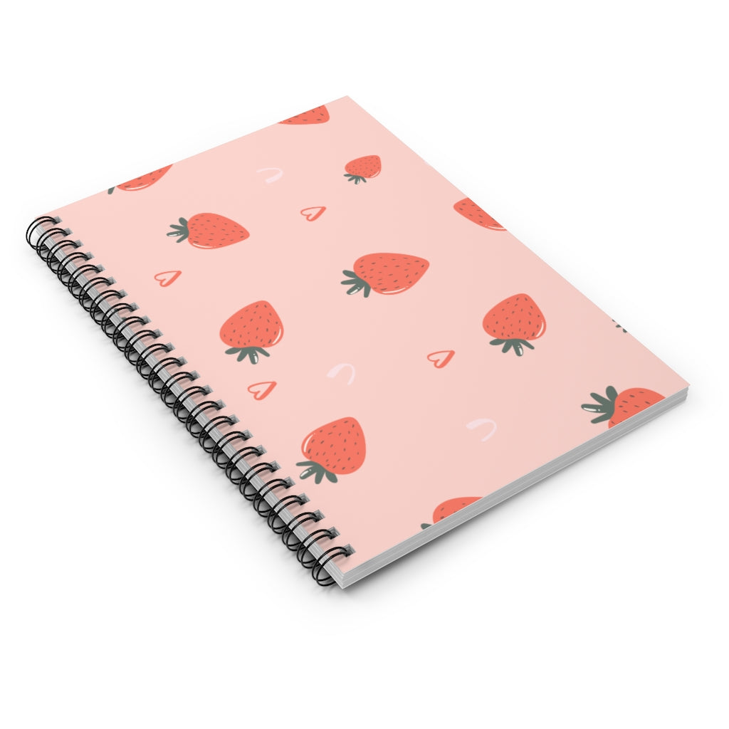 Strawberry Love Spiral Notebook