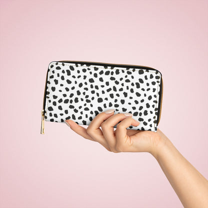 Dalmatian Print Boho Chic Zipper Wallet