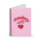 Strawberry Milk Pink Spiral Notebook