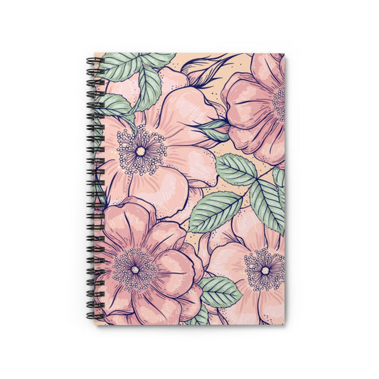Pastel Flowers Spiral Notebook