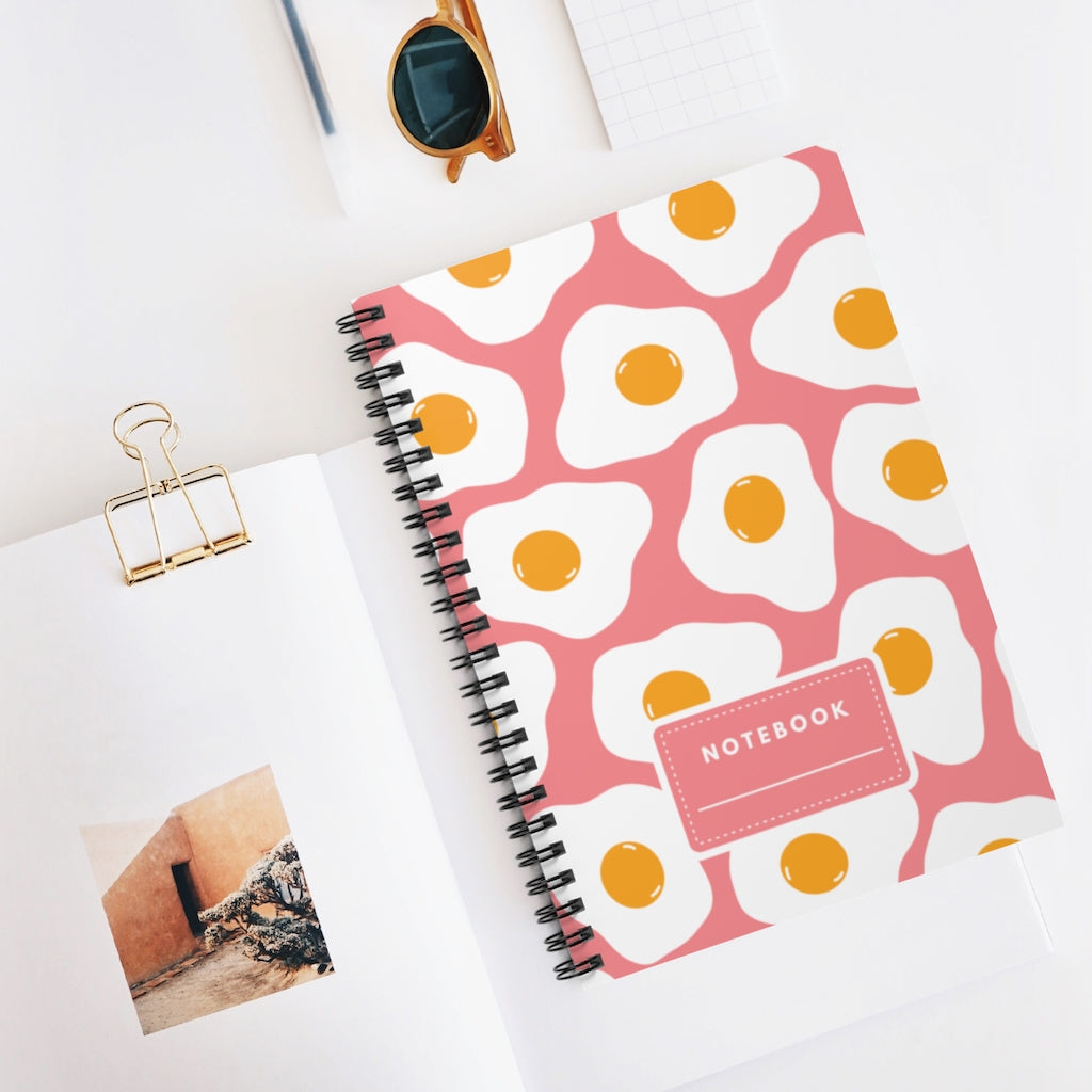 Egg Pattern Spiral Notebook