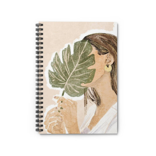 Boho Woman Portrait Spiral Notebook