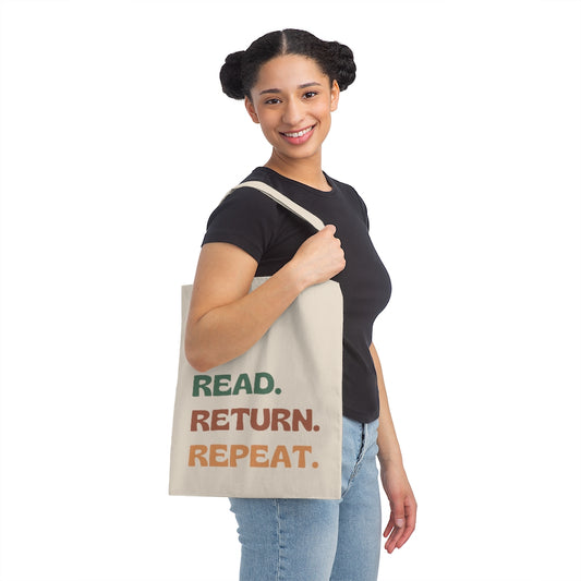 Read Return Repeat Bookworm Tote Bag