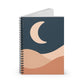 Boho Moonrise Spiral Notebook