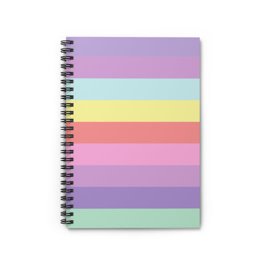 Vintage Rainbow Spiral Notebook