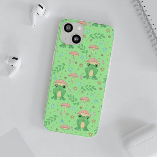 Cottagecore Kawaii Frog Flexi Phone Case