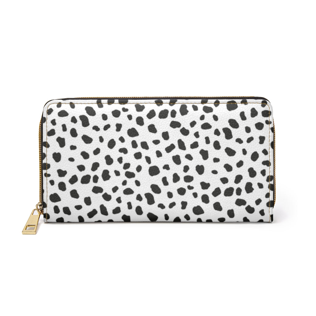 Dalmatian Print Boho Chic Zipper Wallet