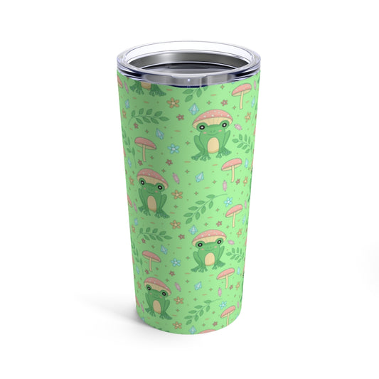 Cottagecore Frog Mushroom Tumbler 20oz