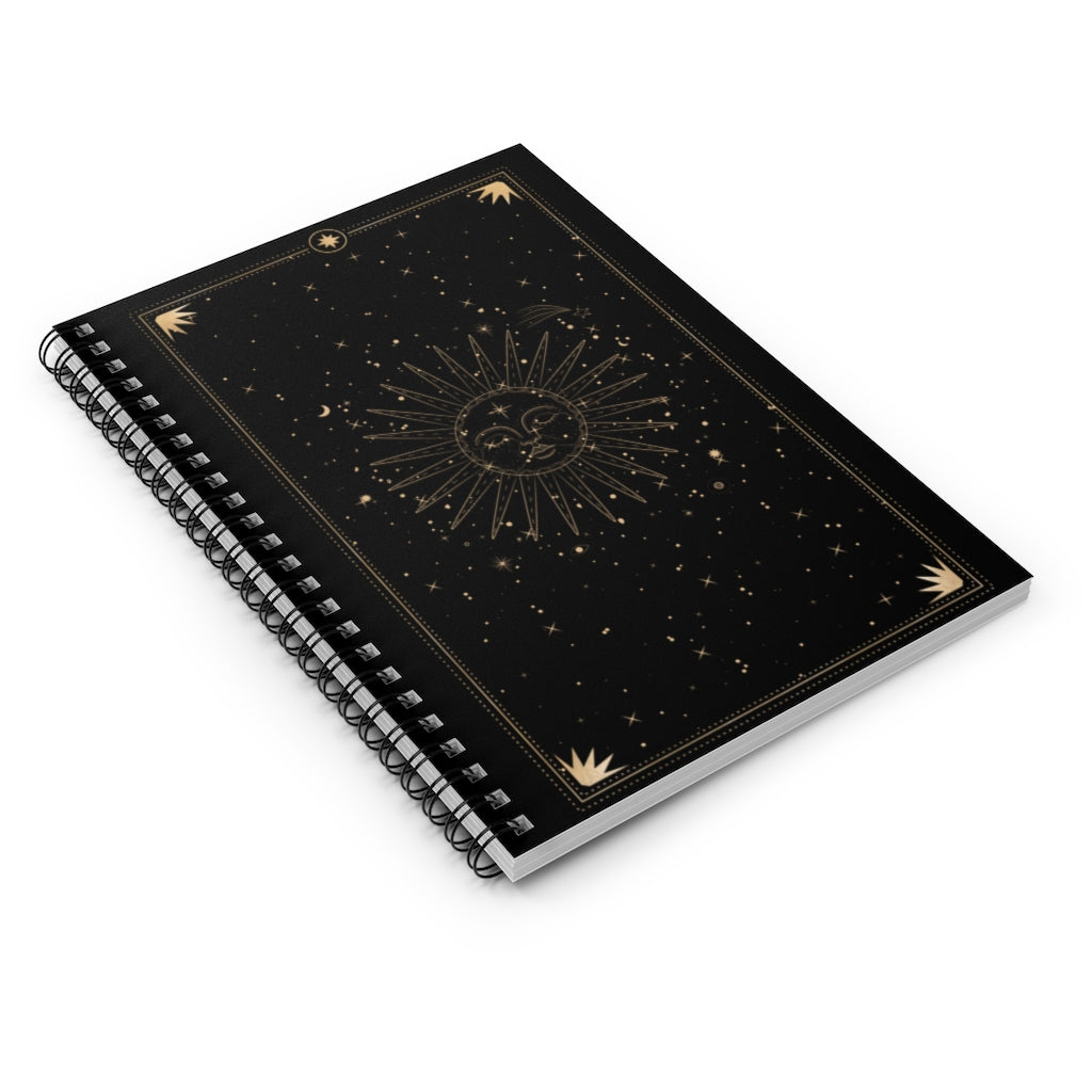 Celestial Sun Spiral Notebook