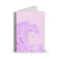 Pastel Pink Kawaii Great Wave Kanagawa Spiral Notebook