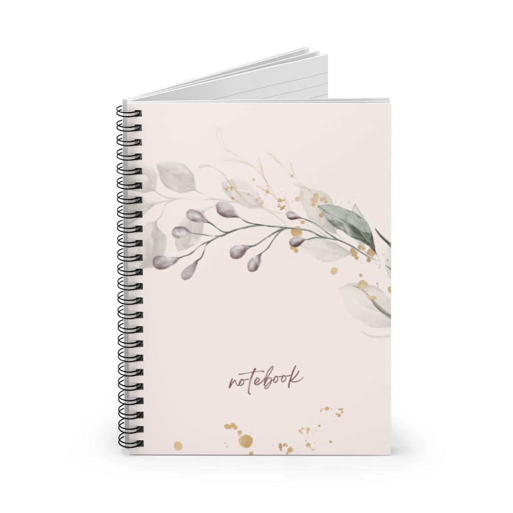 Boho Floral Spiral Notebook