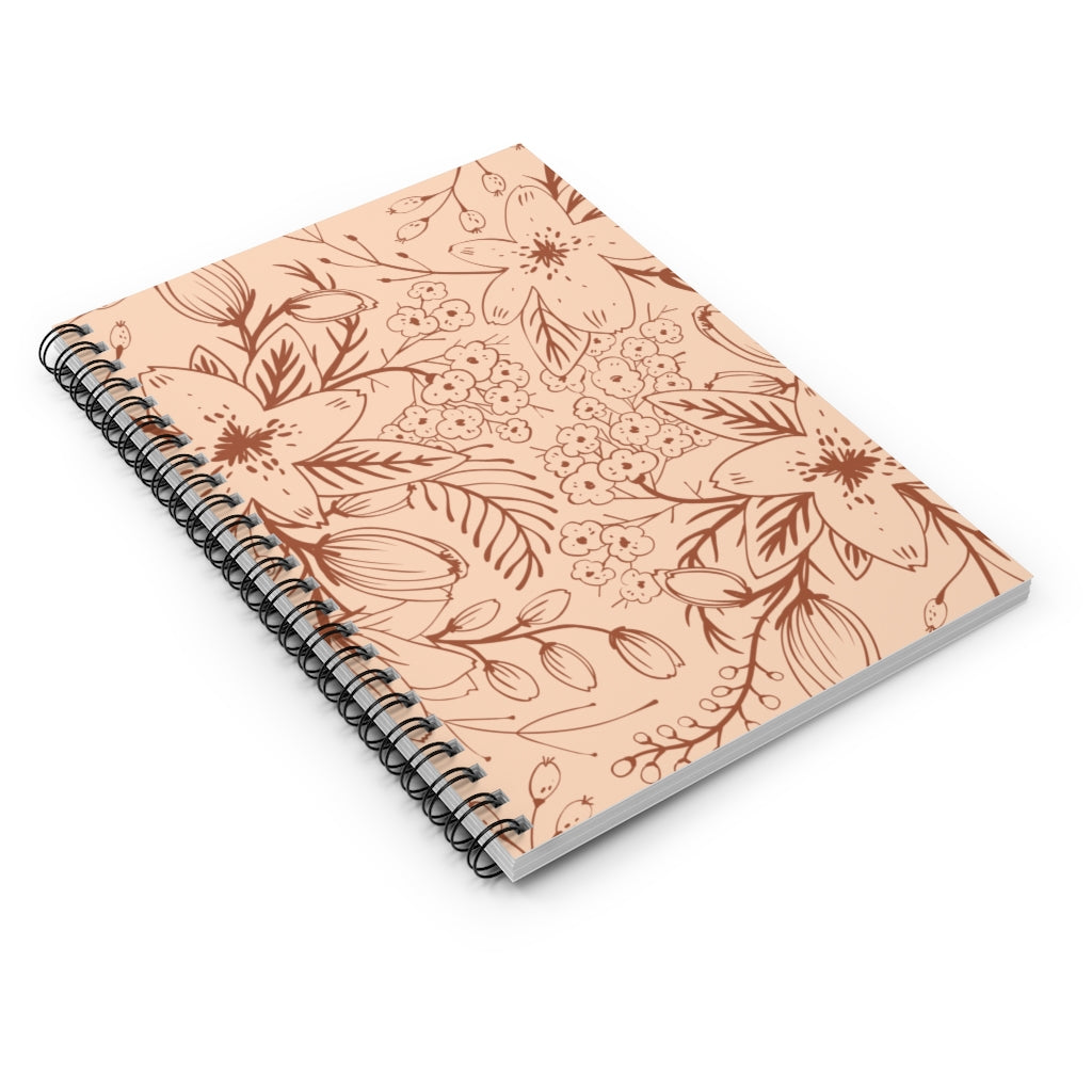 Bohemian Floral Spiral Notebook