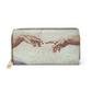 Creation of Adam Wallet Michelangelo Zipper Wallet