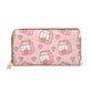 Kawaii Peach Milk Cartoon Zipper Wallet