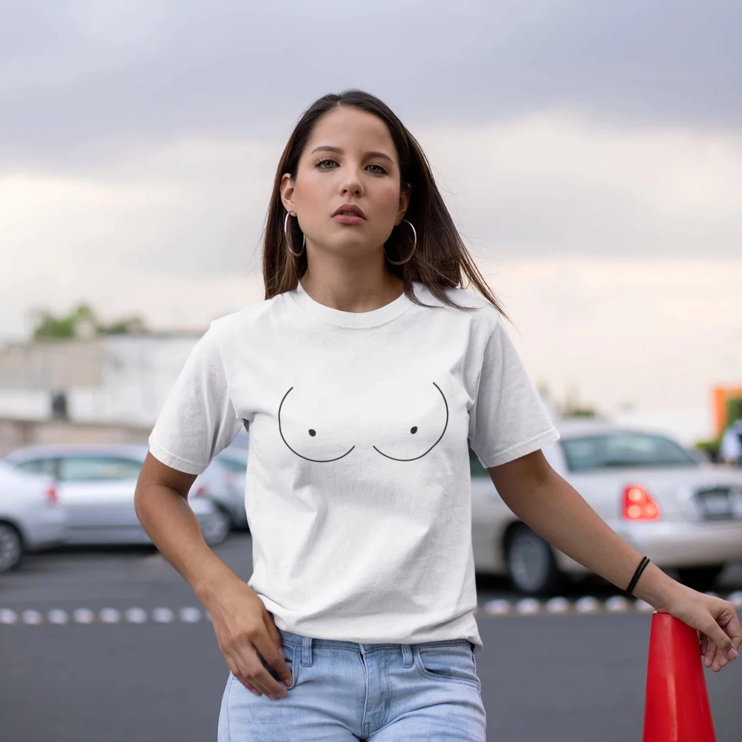 Free the Boob T-Shirt White