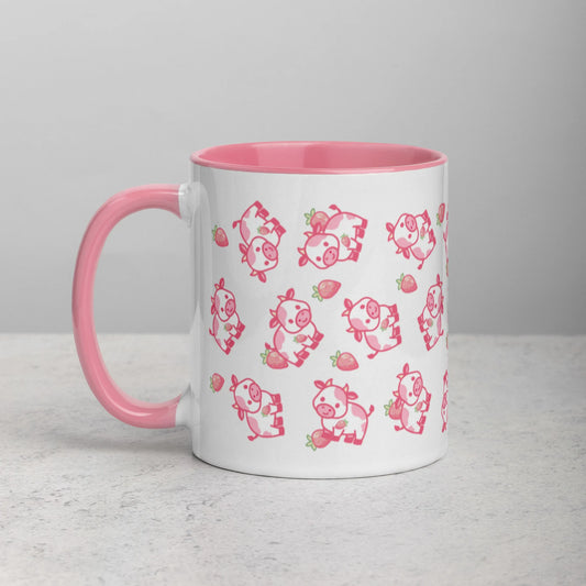 Kawaii Strawberry Cow Mug