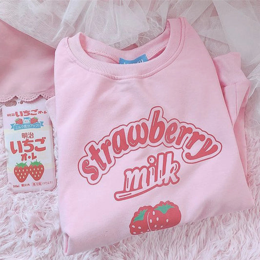 Strawberry Milk Sweatshirt