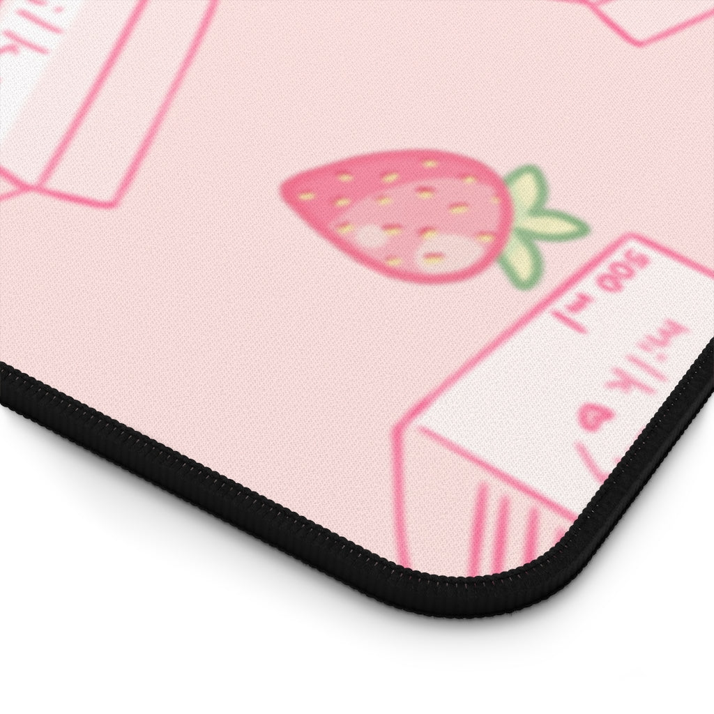 Kawaii Strawberry Milk Desk Mat