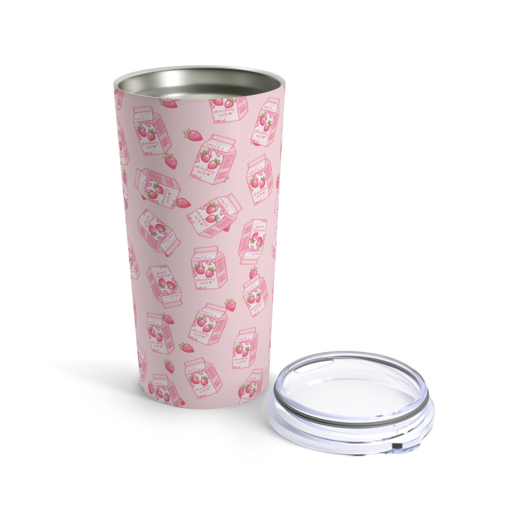 Kawaii Strawberry Milk Tumbler 20oz