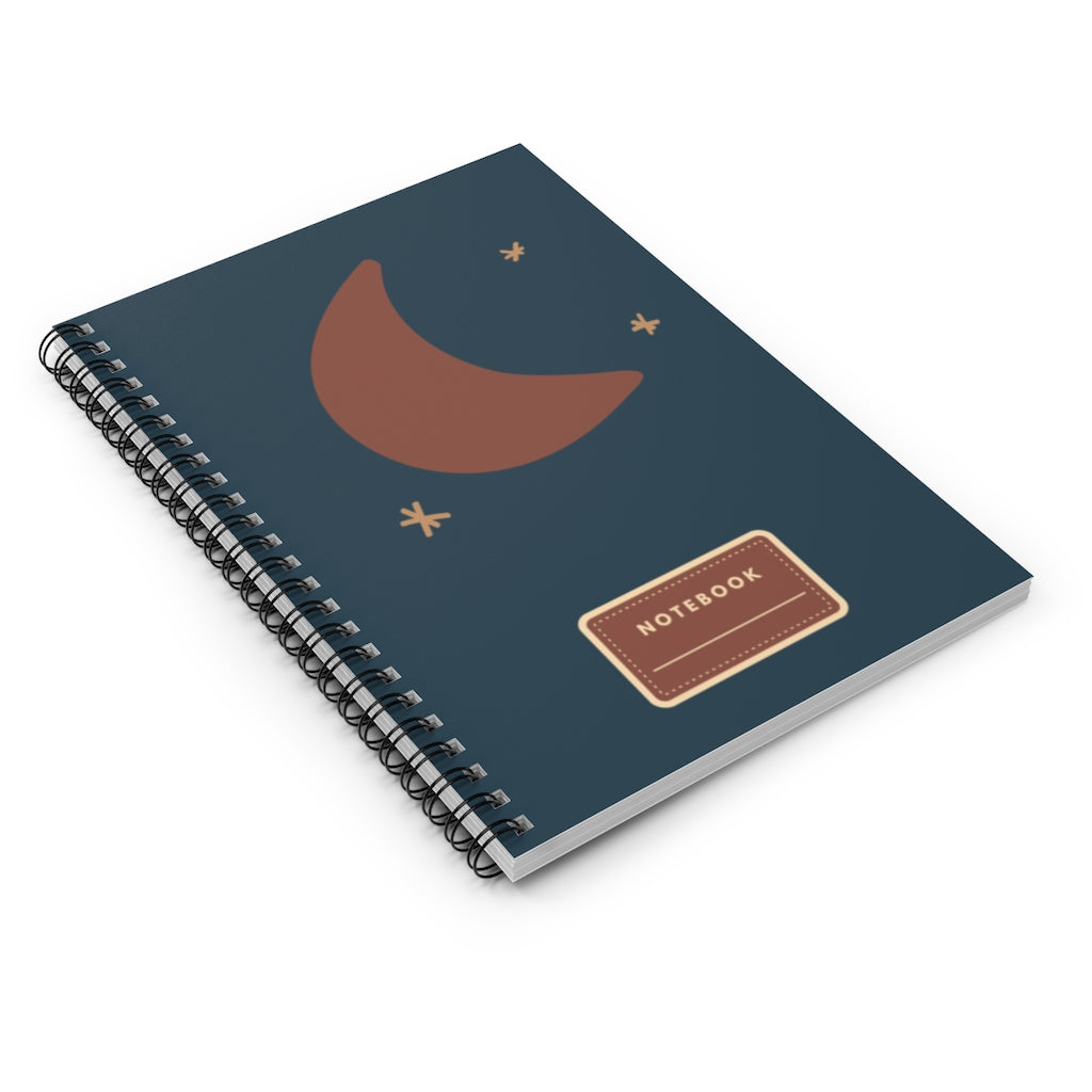 Boho Moon Spiral Notebook