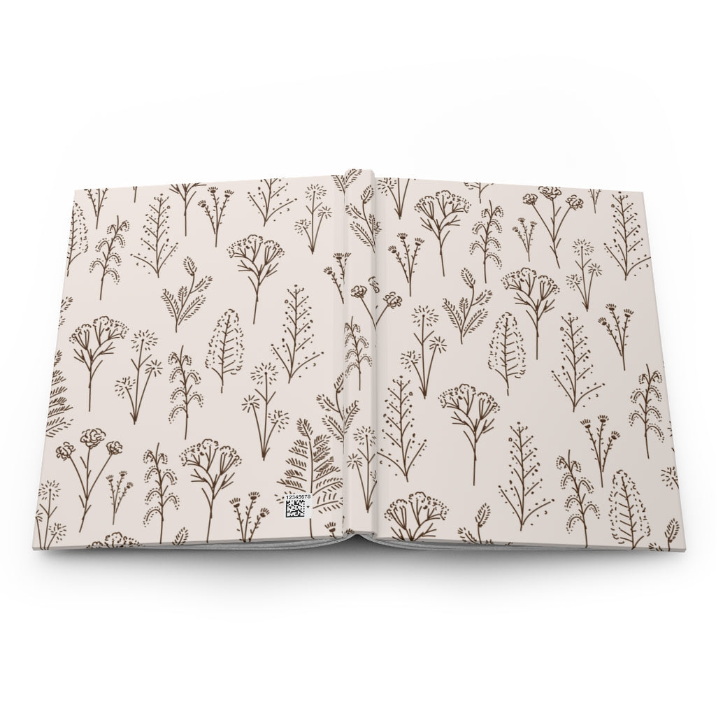 Boho Wildflowers Hardcover Journal