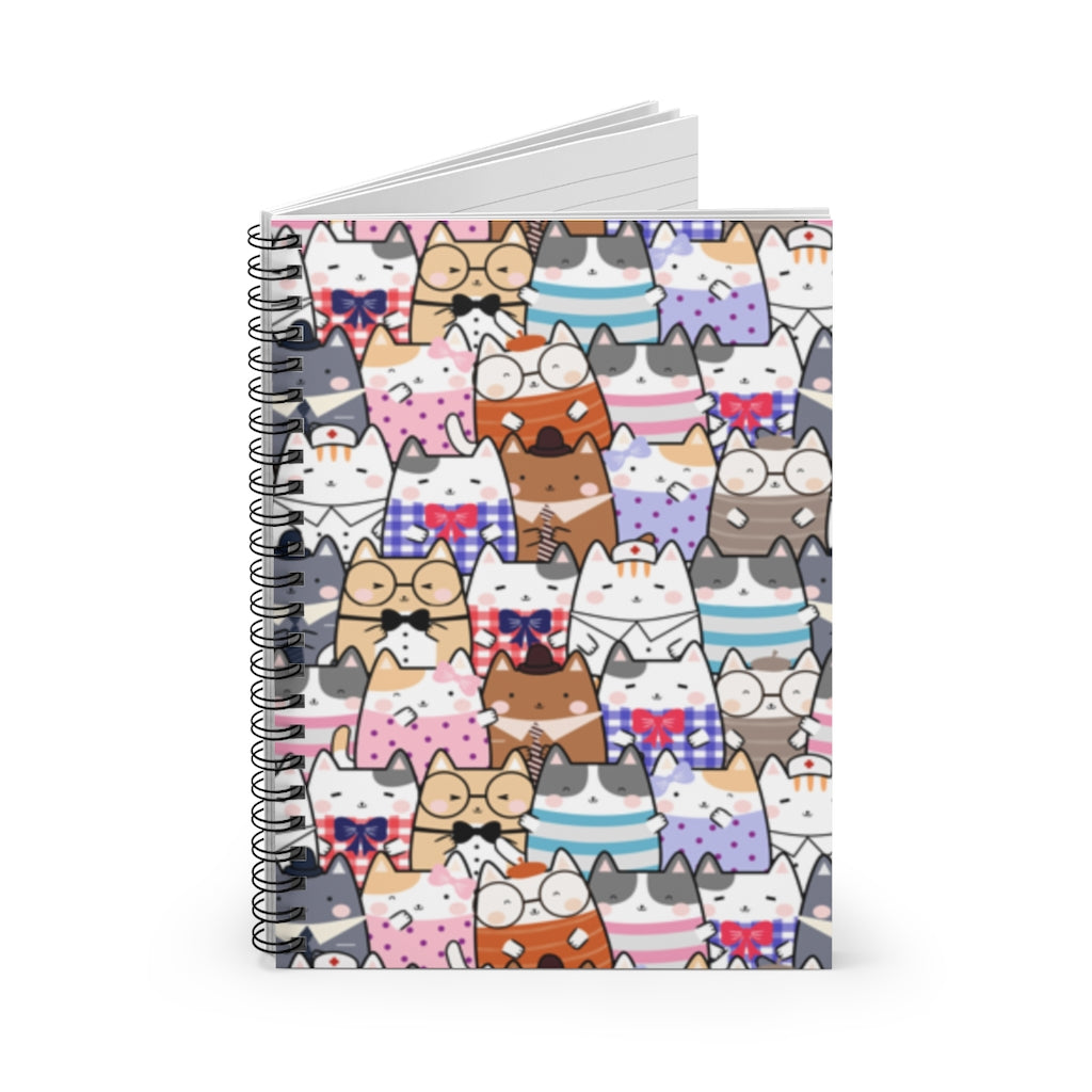 Kawaii Cats Spiral Notebook