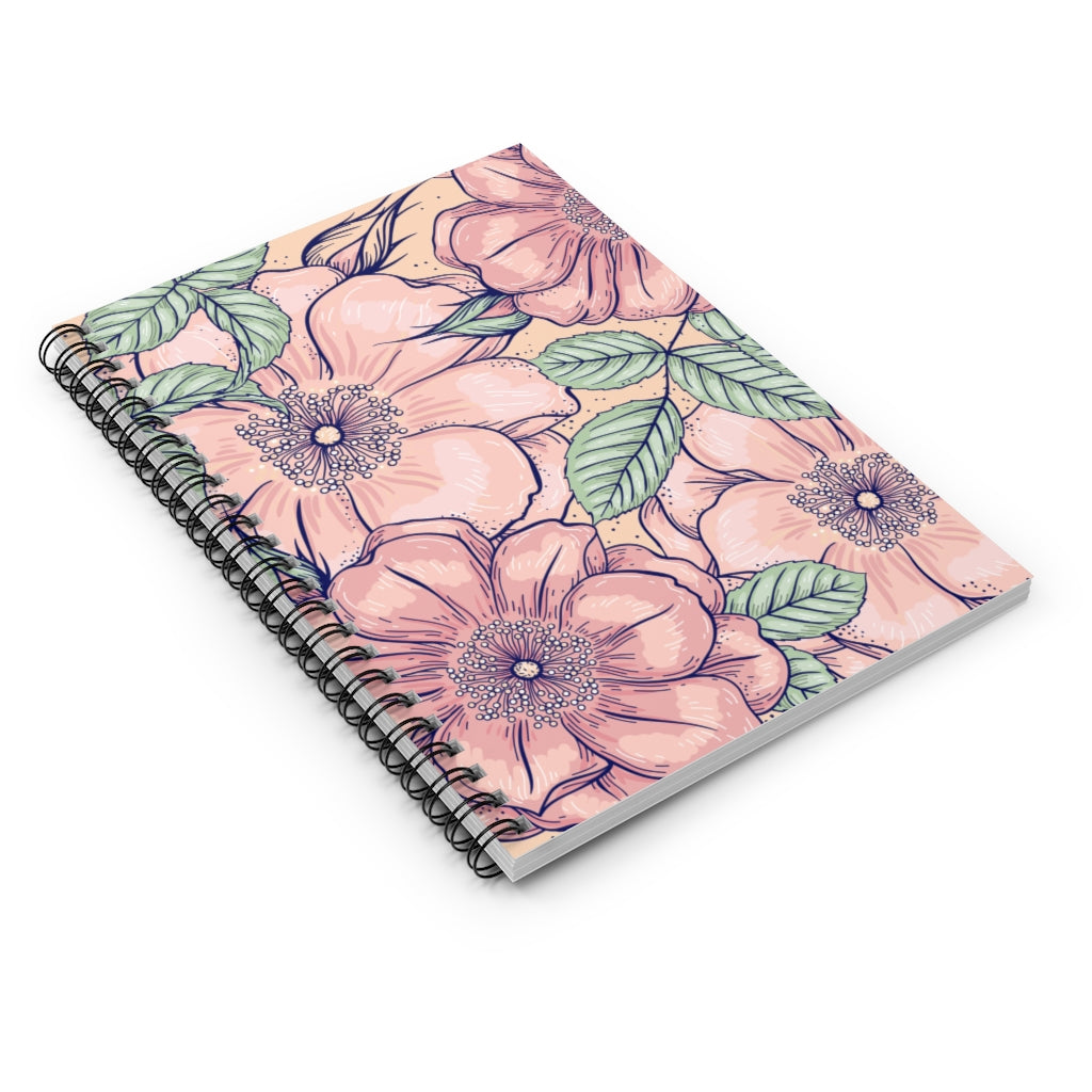 Pastel Flowers Spiral Notebook