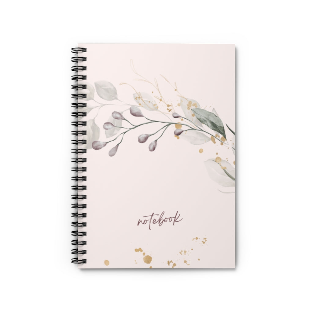 Boho Floral Spiral Notebook