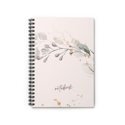 Boho Floral Spiral Notebook