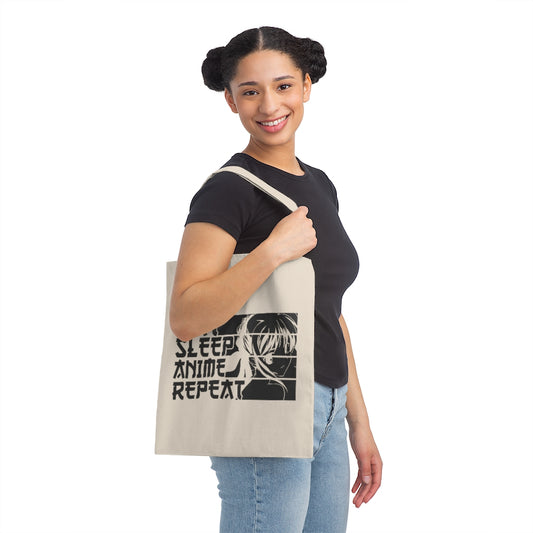 Eat Sleep Anime Repeat Tote Bag