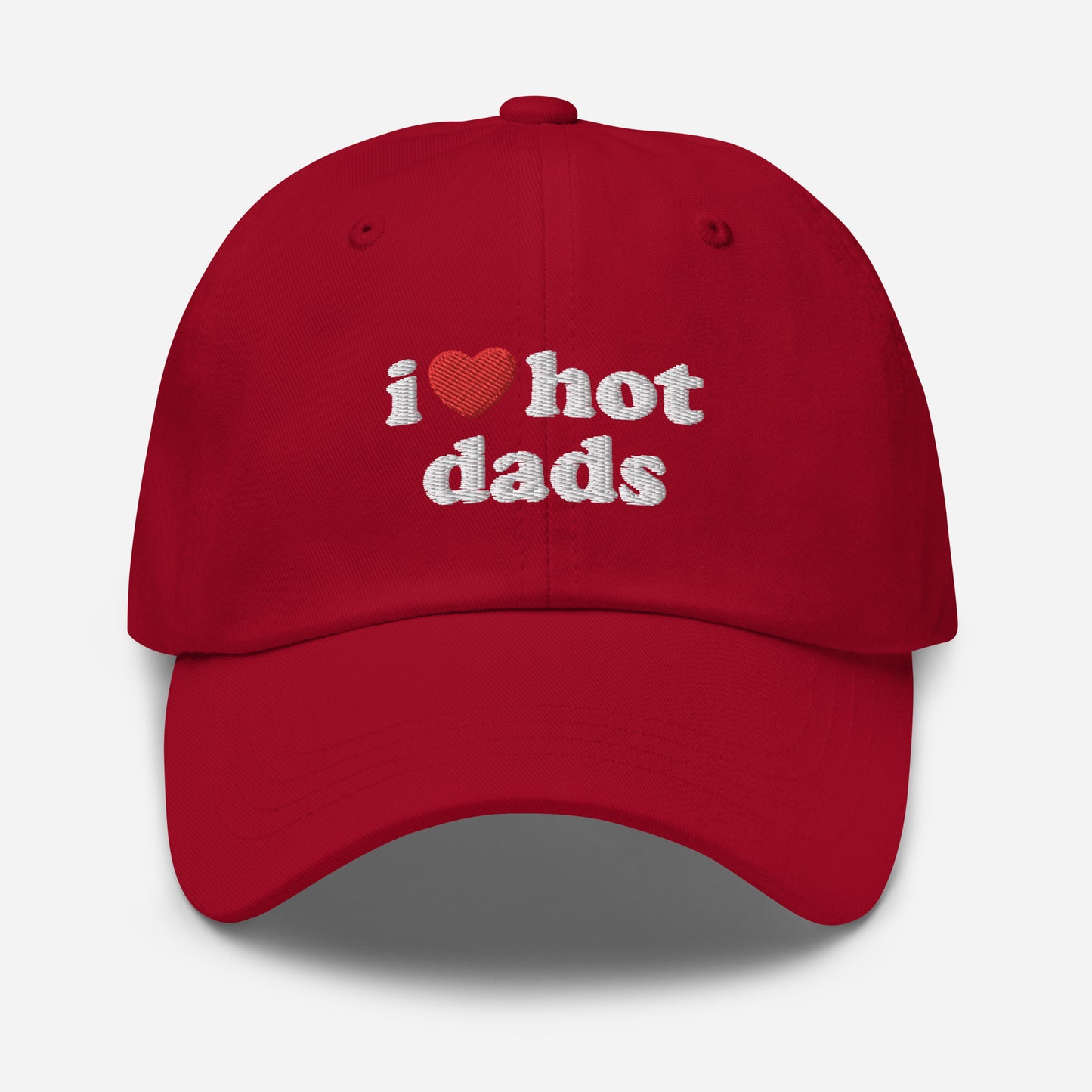 I Love Hot Dads Hat