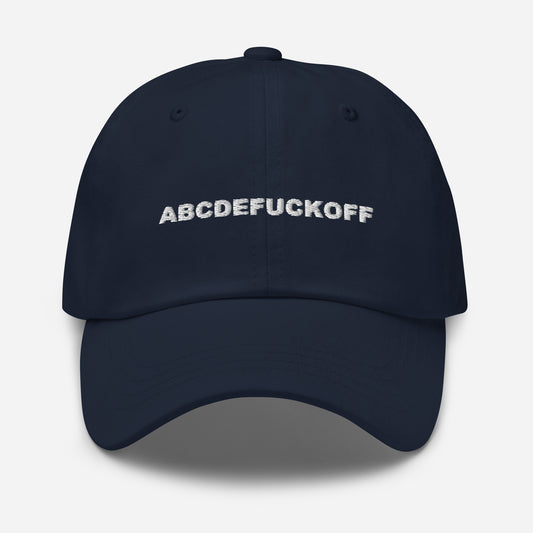 ABCDEFUCKOFF Embroidered Dad Hat