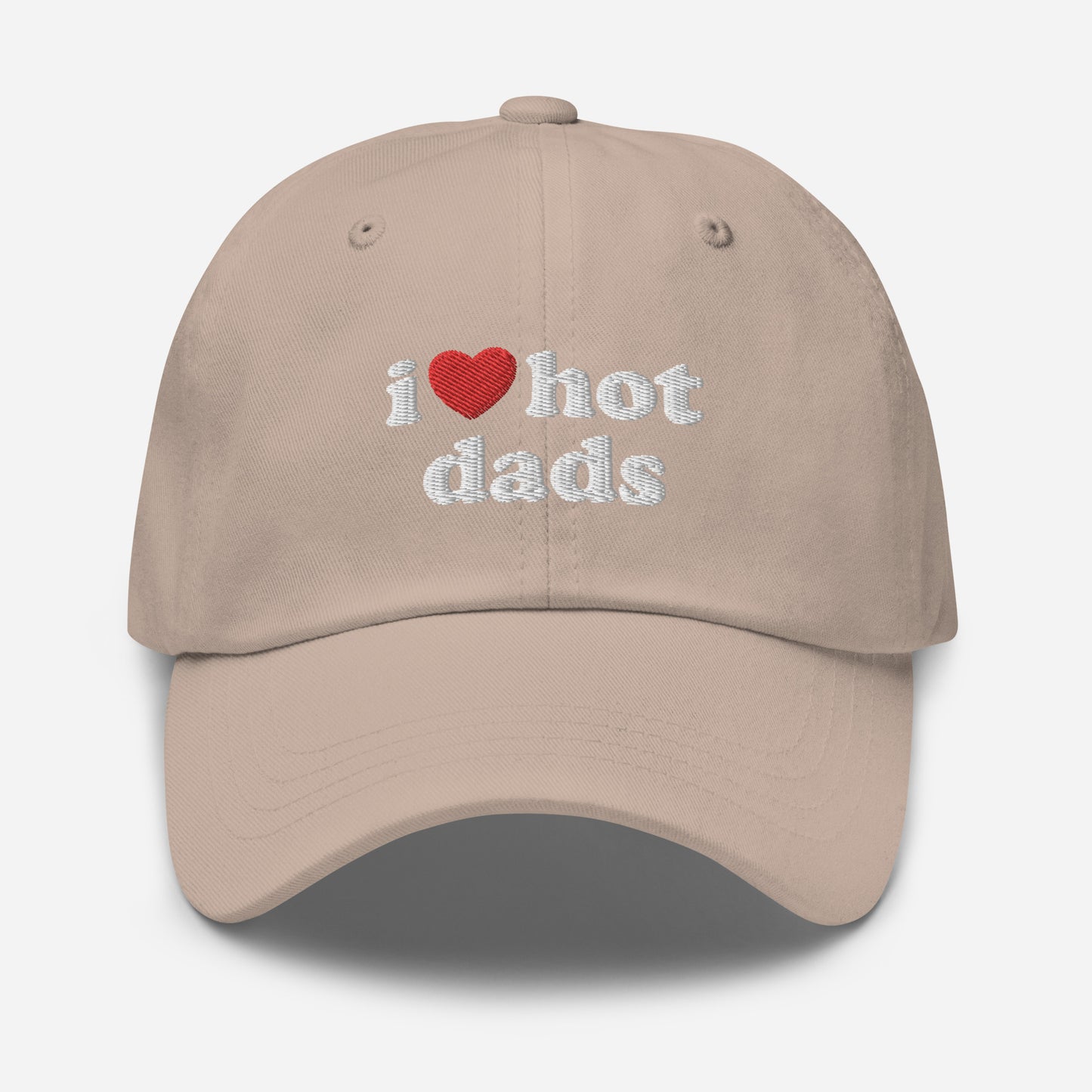 I Love Hot Dads Hat