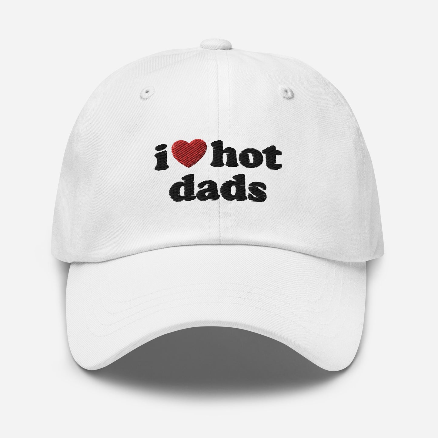 I Love Hot Dads Hat